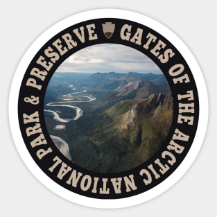 Gates of the Arctic National Park & Preserve circle Sticker